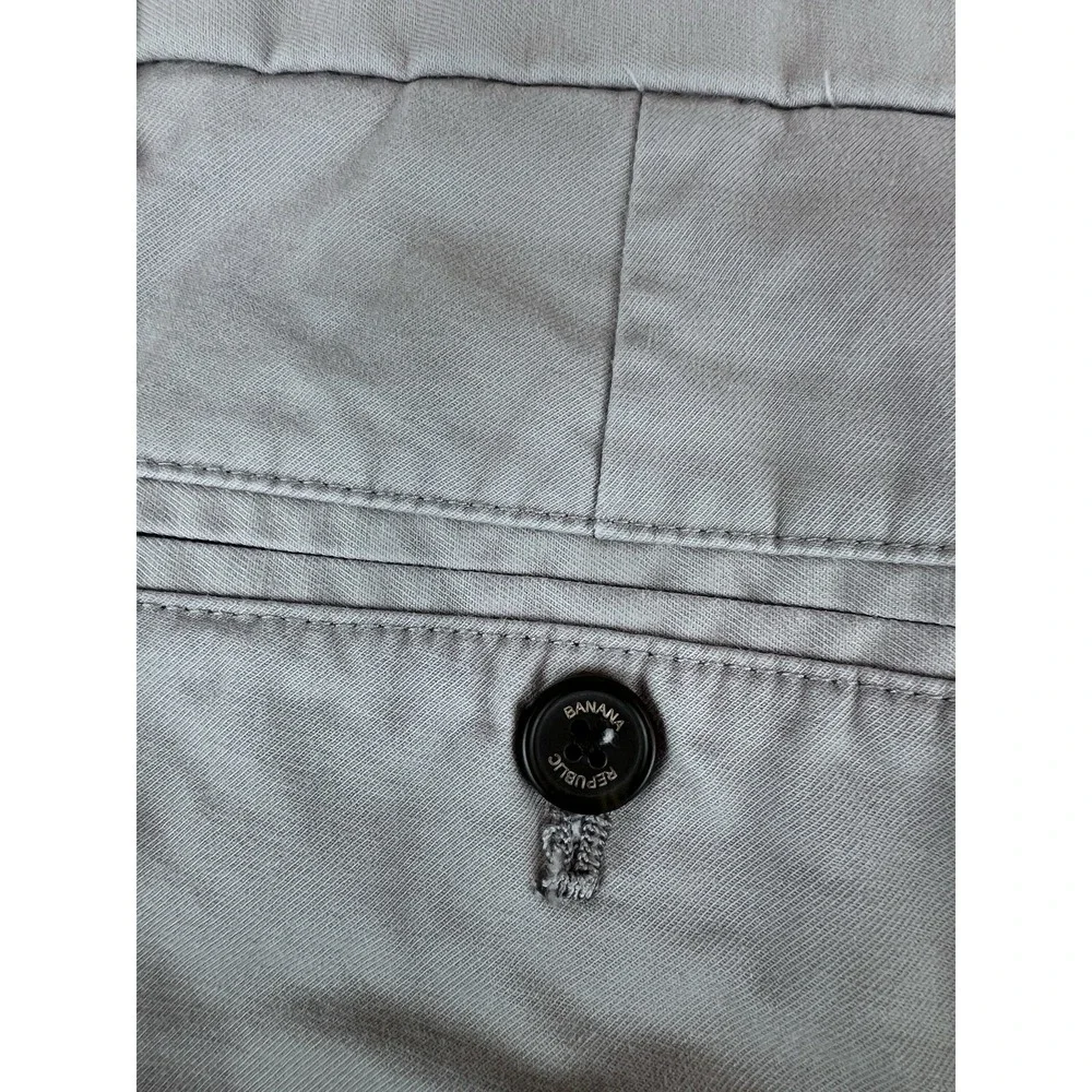 Banana Republic Mason Stretch Chino Pants Men‎ 31x30 Grey Athletic Tapered